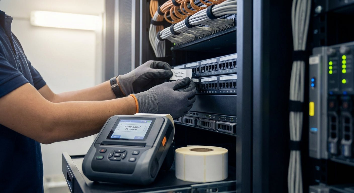 Rack Unit Labels for Data Center: How to Print Them 2026 - McAuley Labels