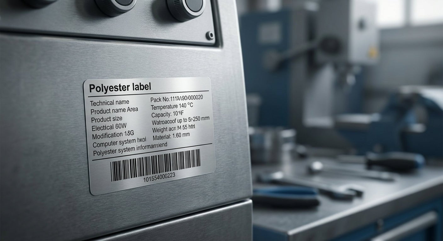 Silver Polyester Labels for Industrial Equipment 2026 - McAuley Labels