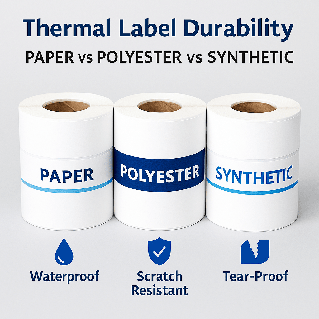 Thermal Label Durability: How to Choose Between Paper, Polyester, and Synthetic Labels - McAuley Labels
