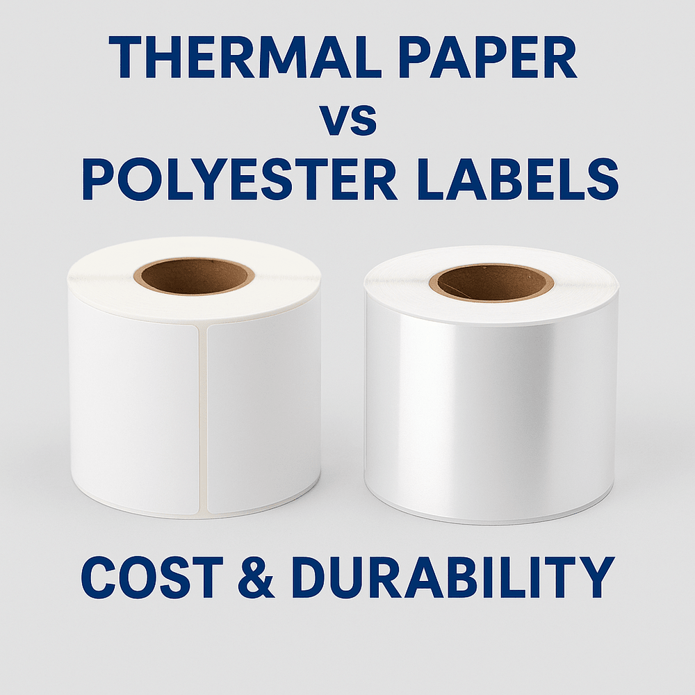 Thermal Paper vs Polyester Labels | Cost & Durability Guide