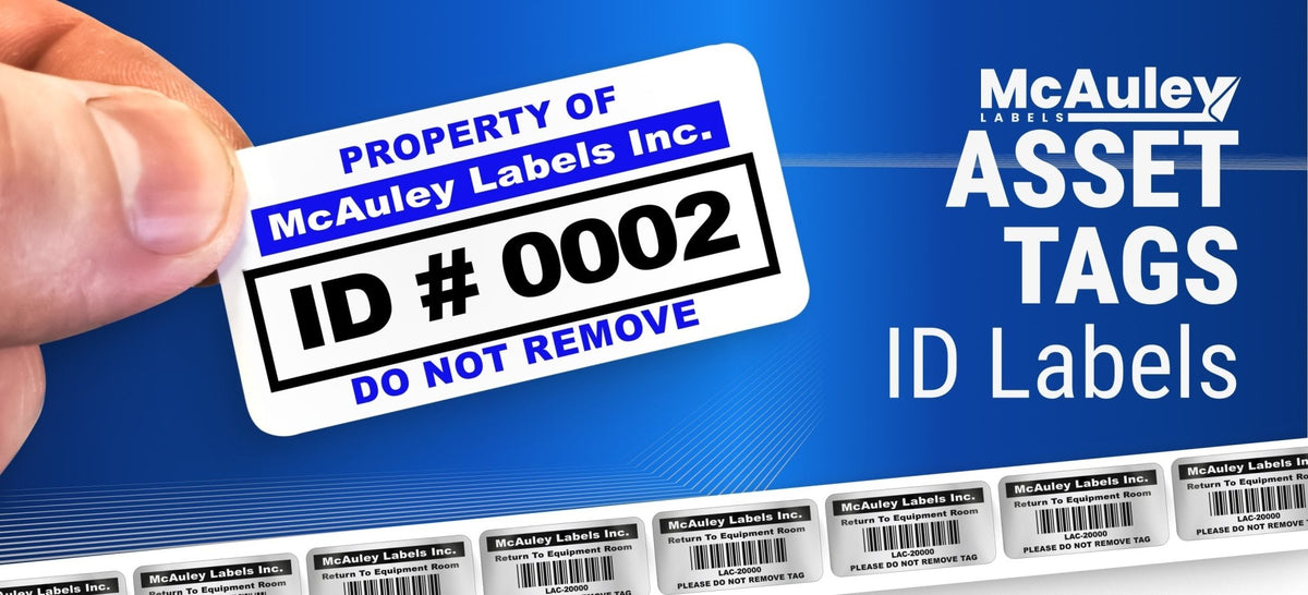 Asset Tags for Equipment - ID Labels