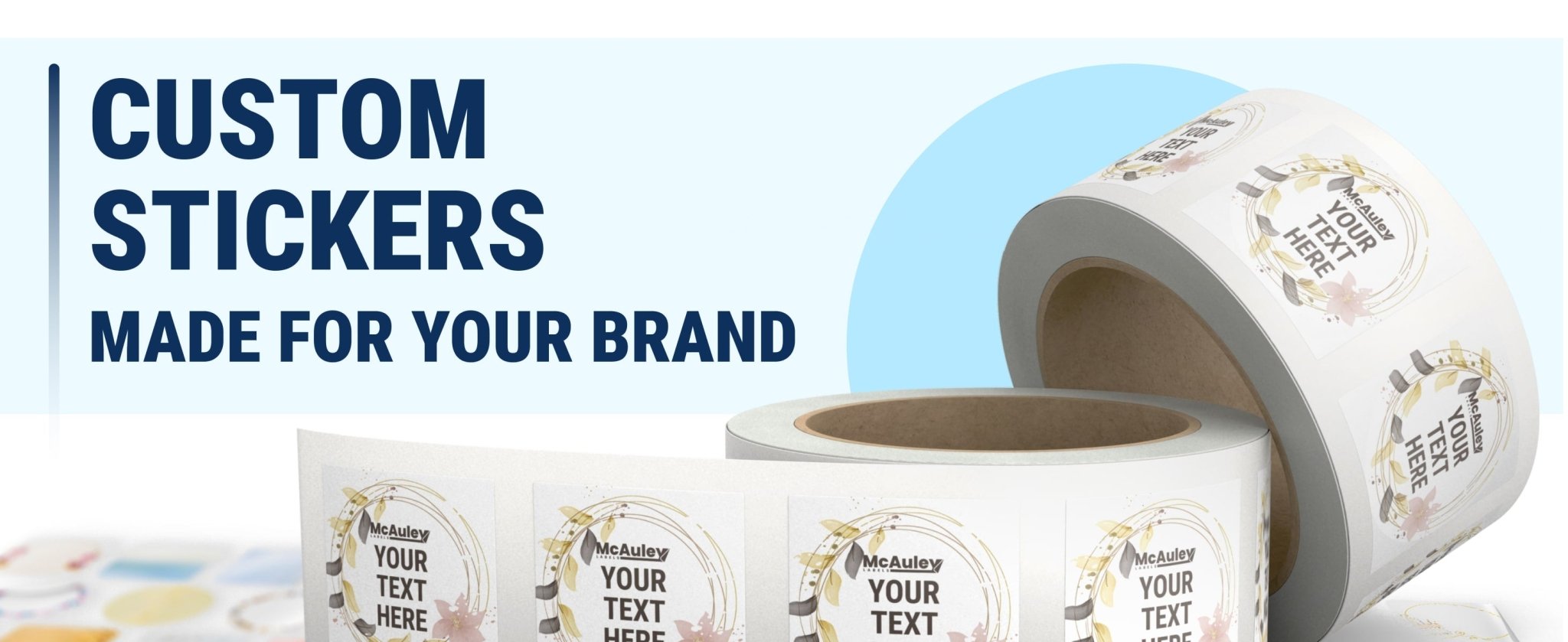 Custom Business Stickers – Durable, Waterproof Logo Labels for Branding - McAuley Labels