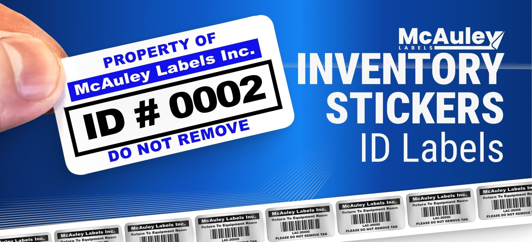 ID Inventory Labels – Clean, Simple Identification for Organized Workspaces - McAuley Labels