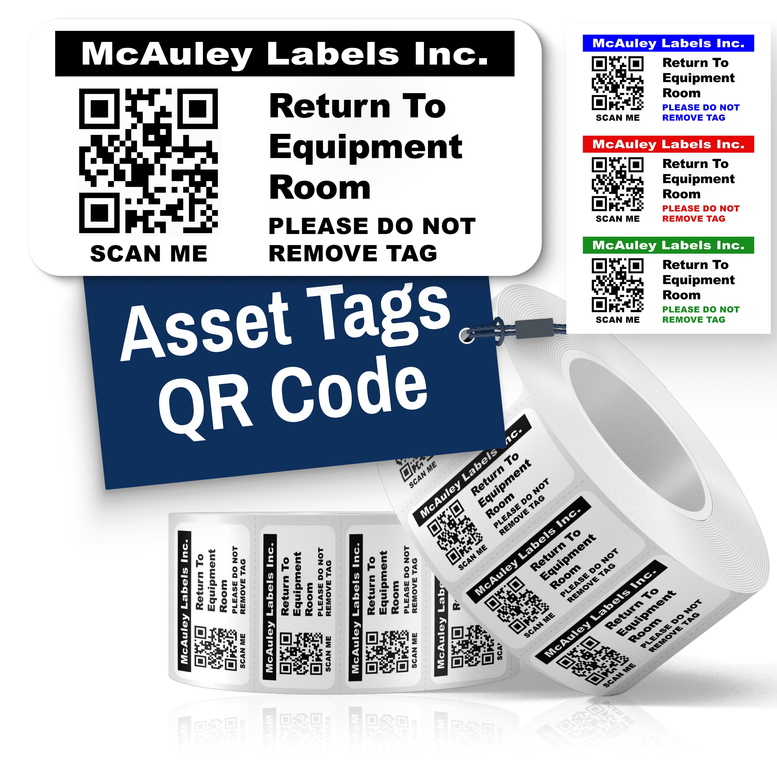 Custom QR Code Stickers – Numbered, Permanent Asset Tags for Equipment