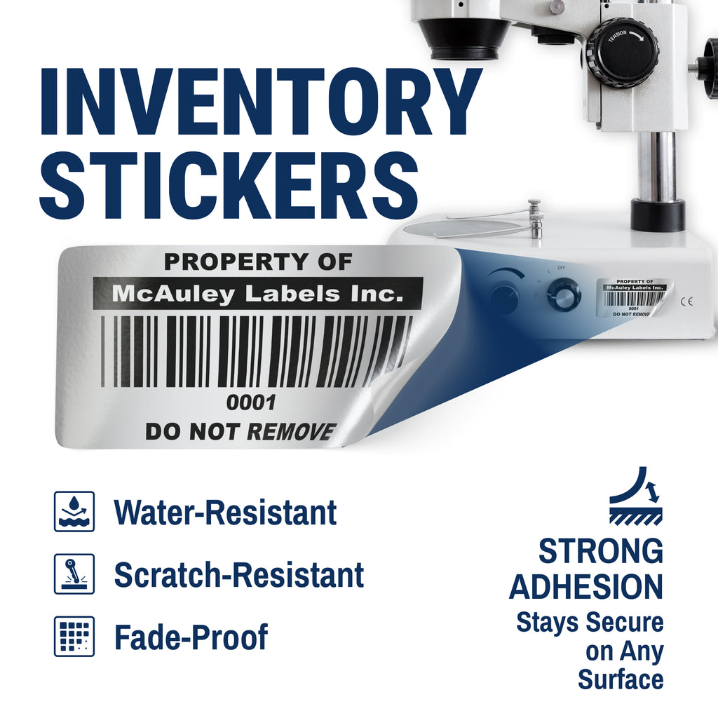 Custom Inventory Barcode Labels | Free Shipping