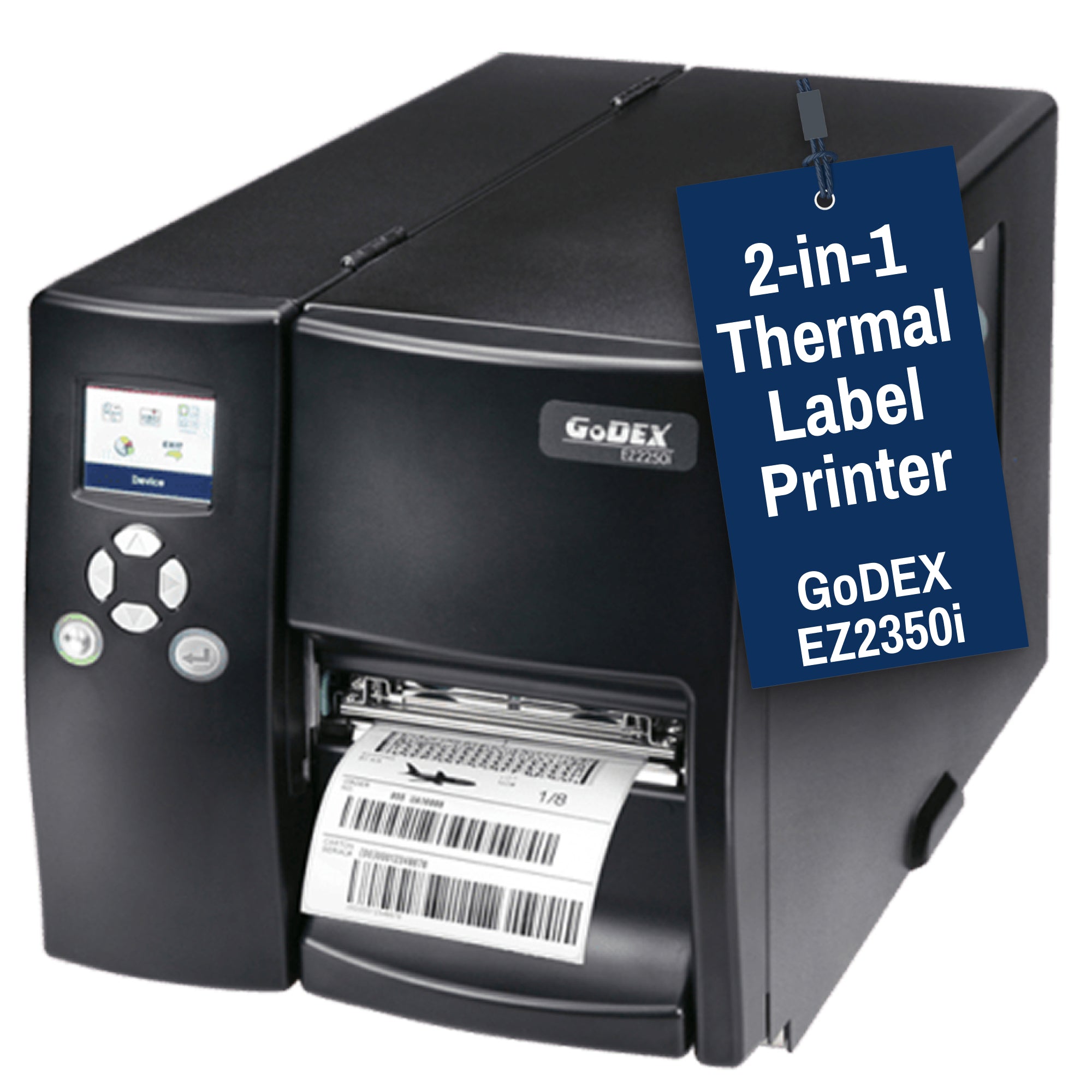 GoDEX EZ2350i Thermal Printer with Color Display 300 dpi