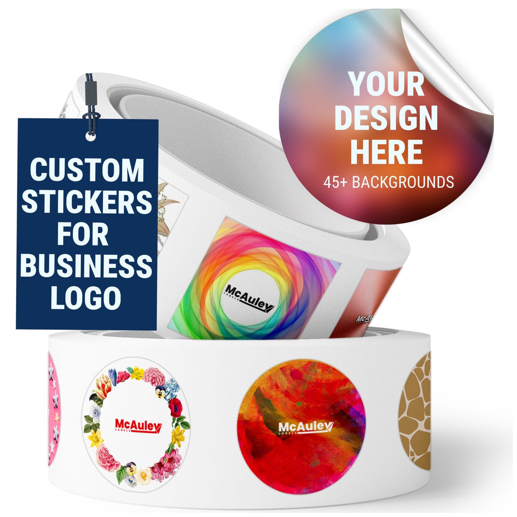 Company Sticker Logo Example Custom Stickers for Business Logo | Free Shipping