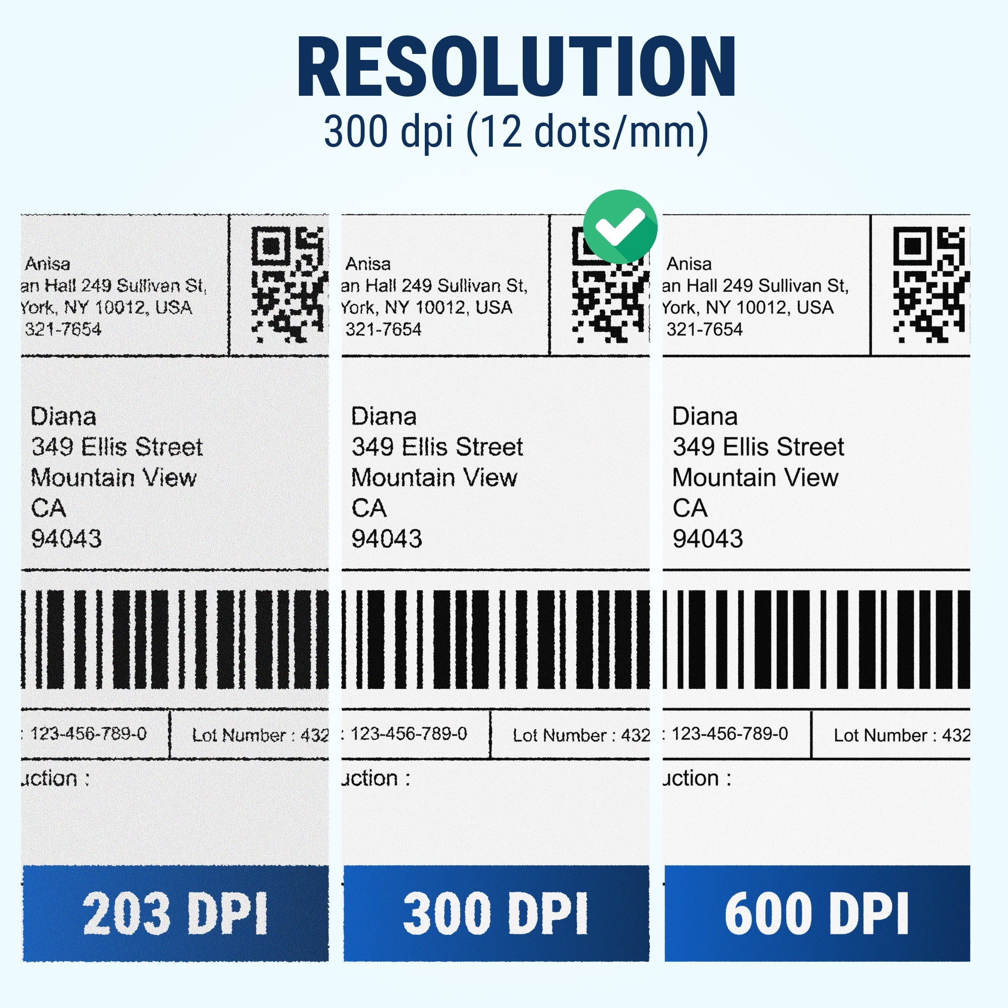Direct Thermal Printer - GoDEX DT230L - 2" 300 DPI, USB/Ethernet, Compact Kitchen & Retail Linerless Label Printer - 