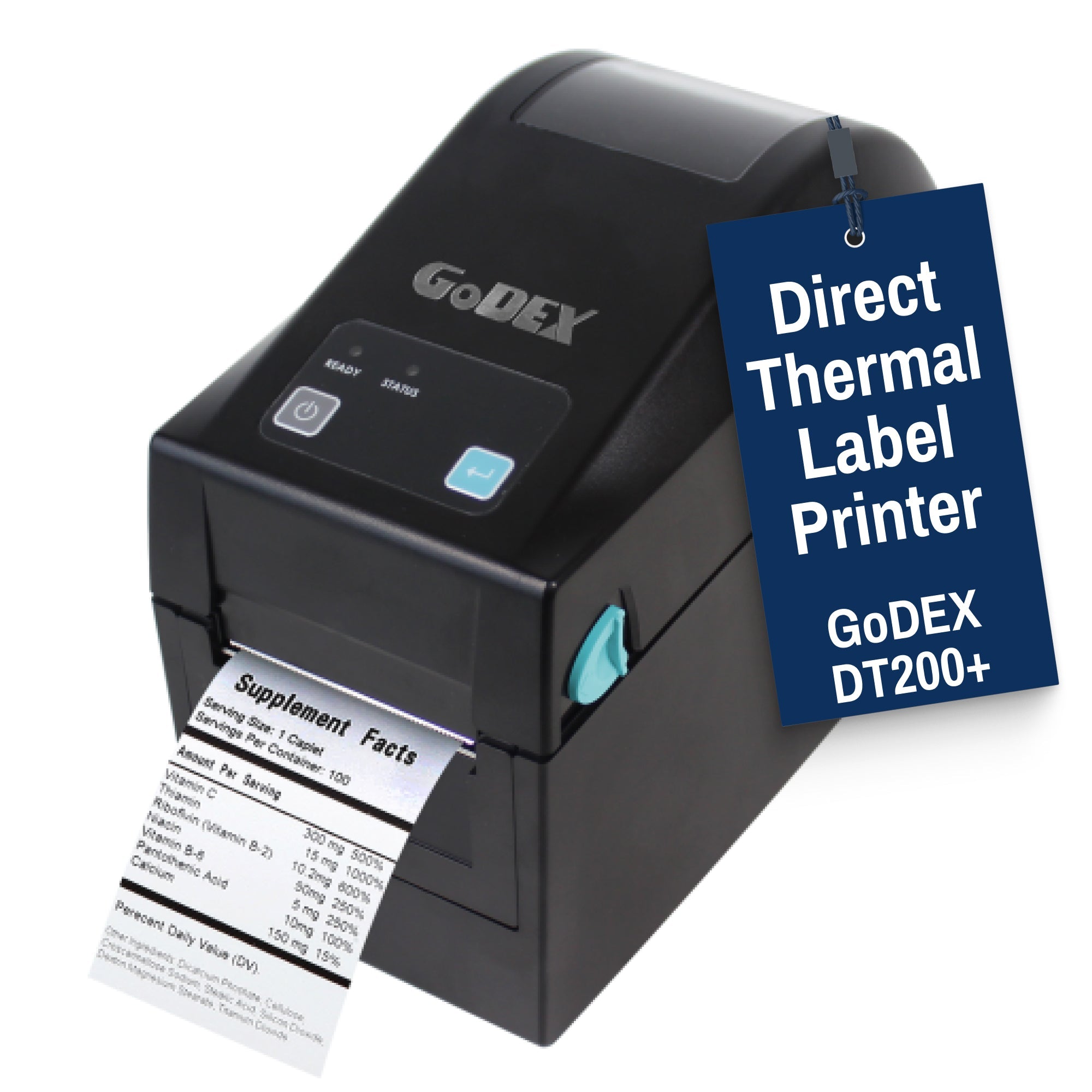 GoDEX DT200+ – Sleek Desktop Printer for POS & Inventory - 