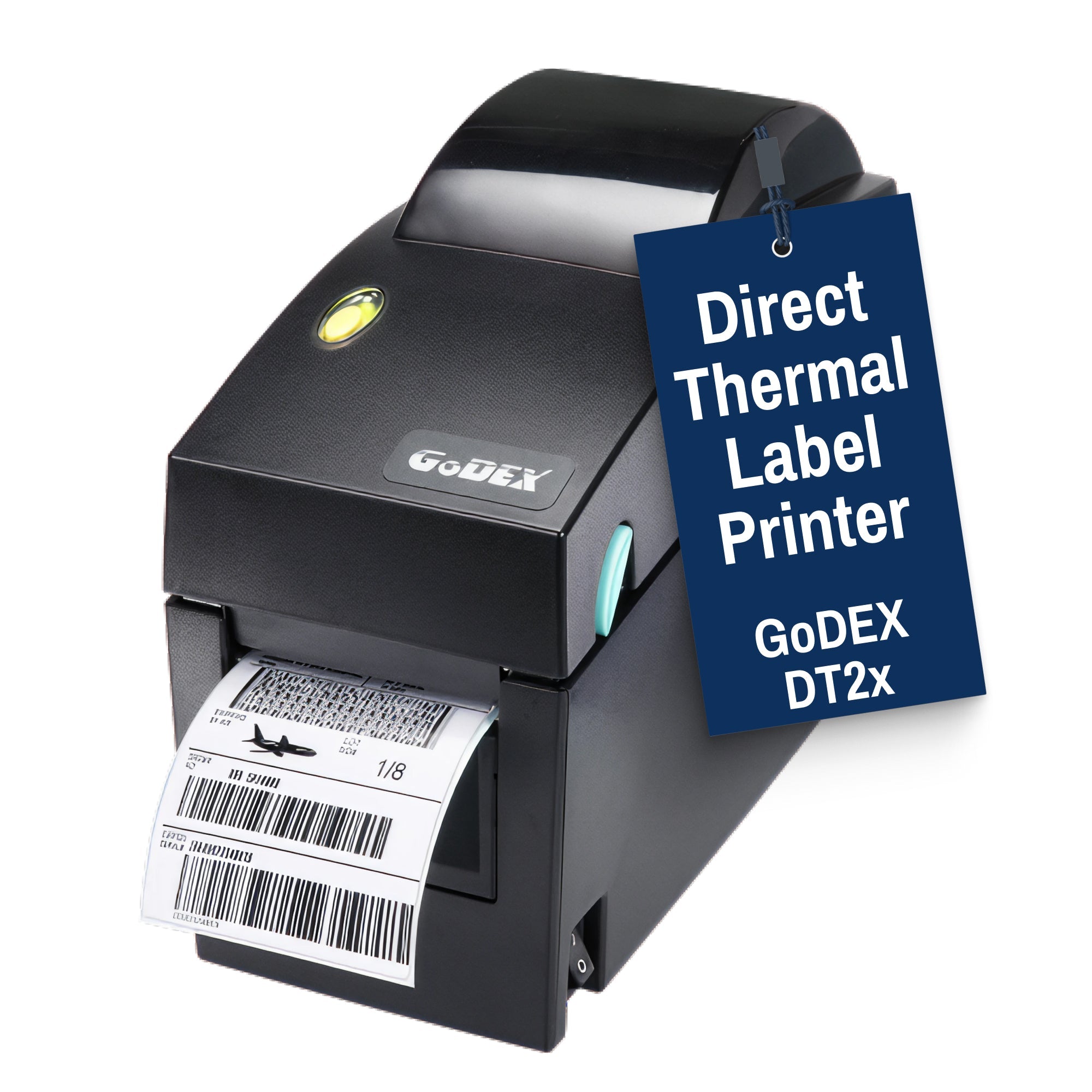 GoDEX DT2x – Compact Direct Thermal Printer for Labels & Barcodes - 