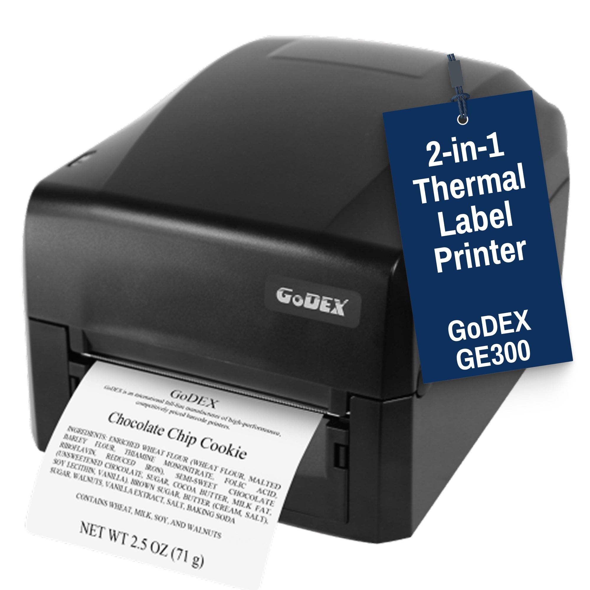 GoDEX GE300 Thermal Transfer Printer 4" 203 dpi - Printer