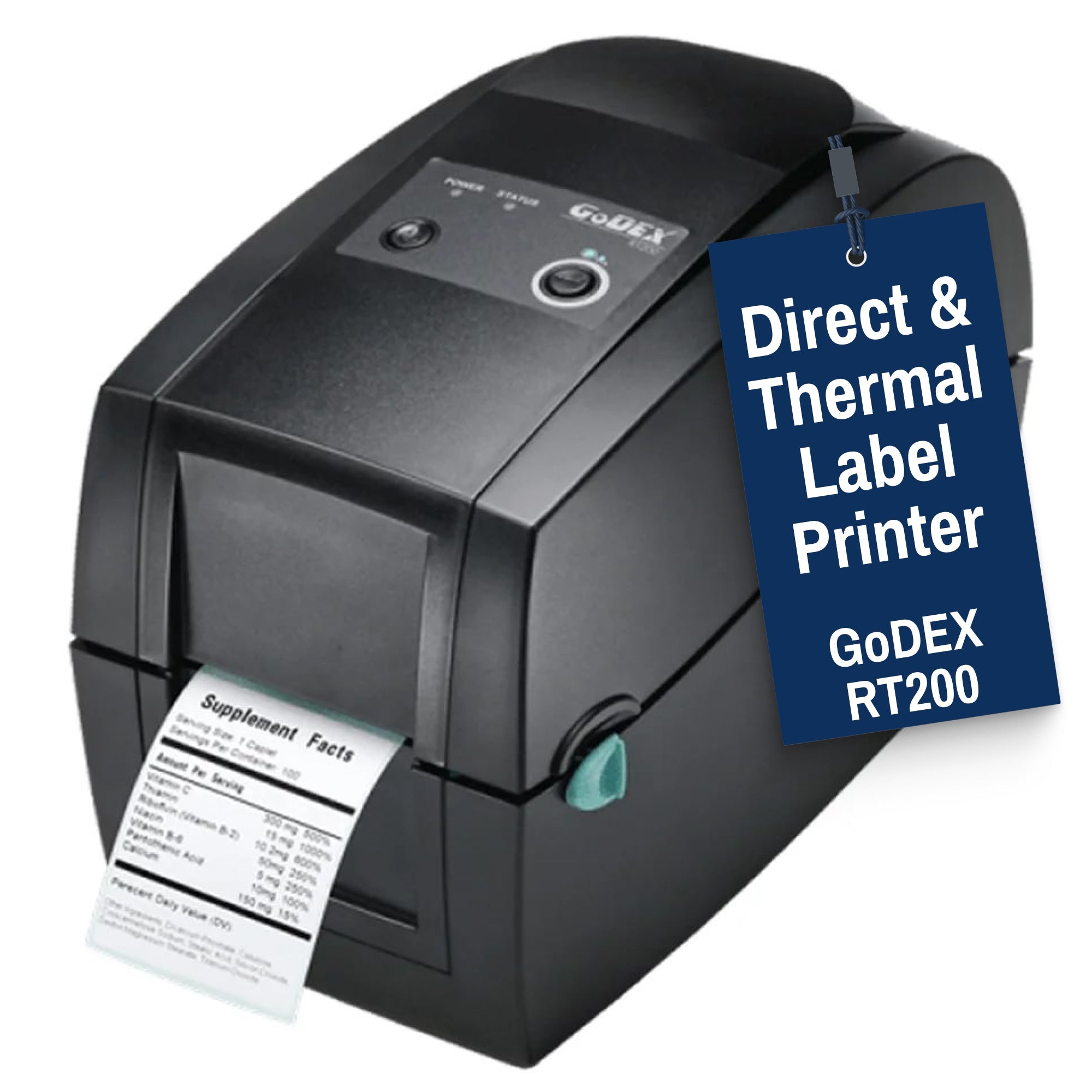 GoDEX RT200 Thermal Transfer Printer 203 DPI - Printer