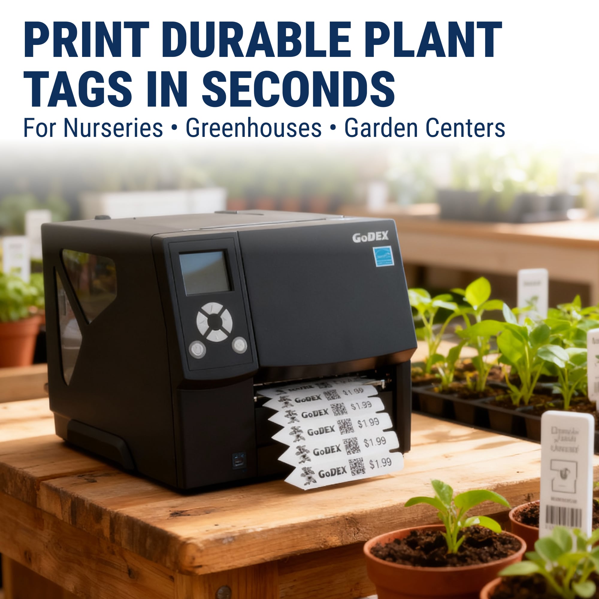 GoDEX ZX420i+ Plant Label Printer | Industry Nursery Printer