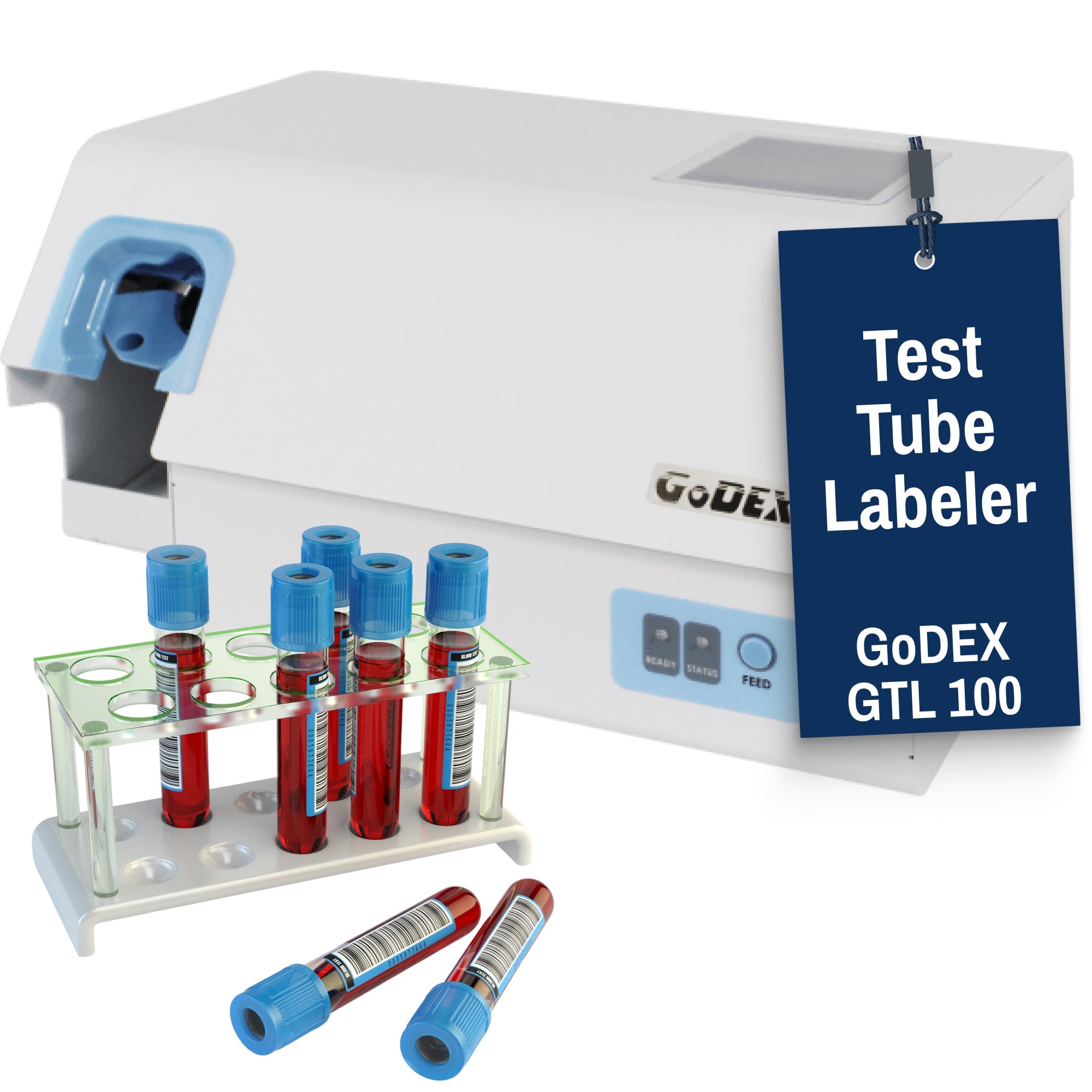 Test Tube Labeler for Labs – Fast & Precise Automated Tube Labeling Machine for Laboratory Workflows - Printer